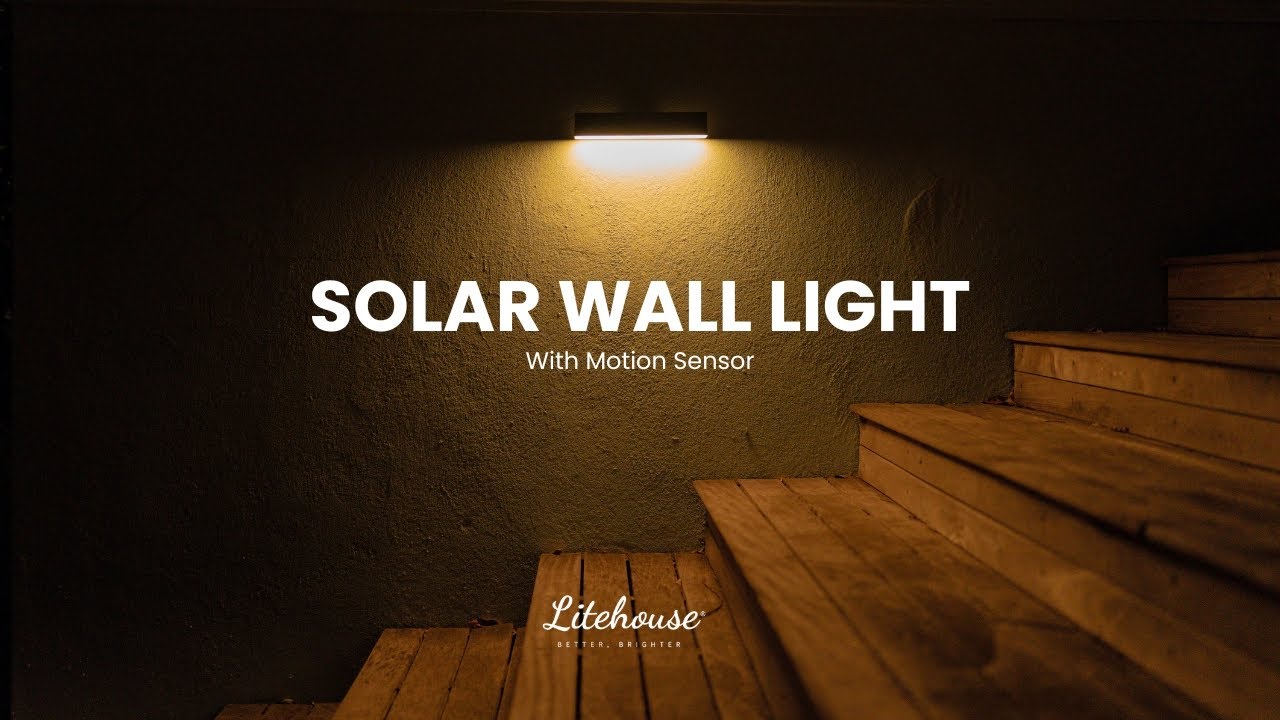Litehouse Solar Wall Light with Motion Sensor