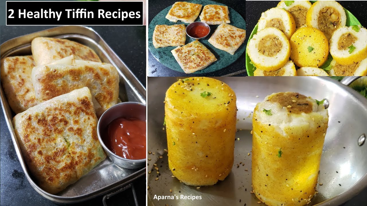 2 Amazing healthy Suji tiffin Breakfast Recipes Suji veg parcels Suji glass stuffed idli