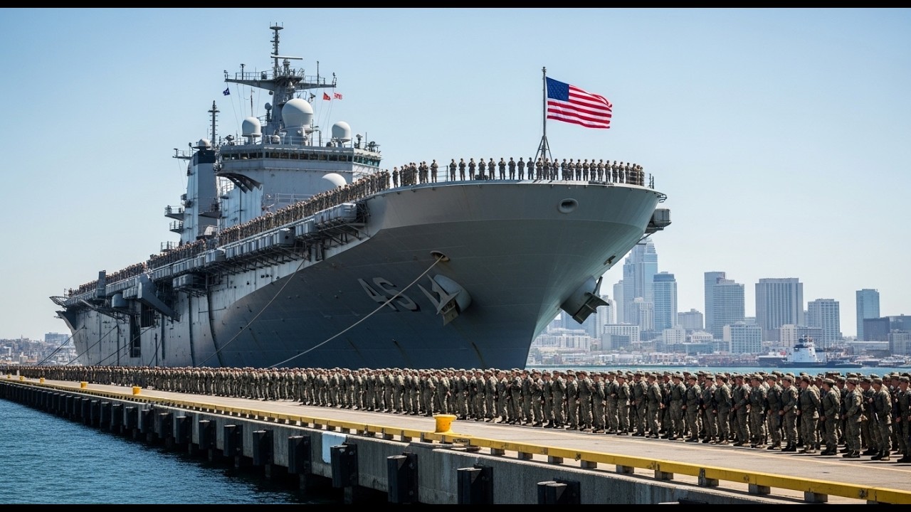 Tensions Rise as USS Boxer LHD 4 Deploys with U.S. Marines for High-Readiness Amphibious Operations