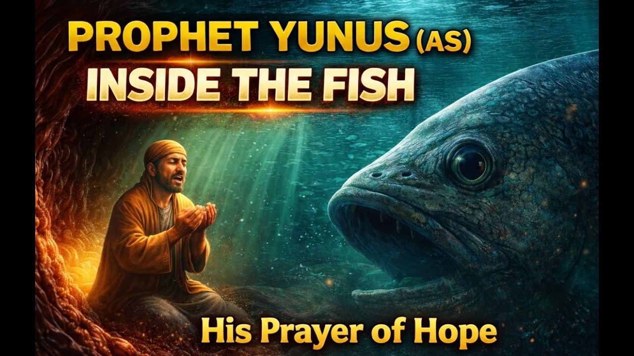 Prophet Yunus (Peace Be Upon Him) Trapped in the Fish – His Powerful Prayer of Hope