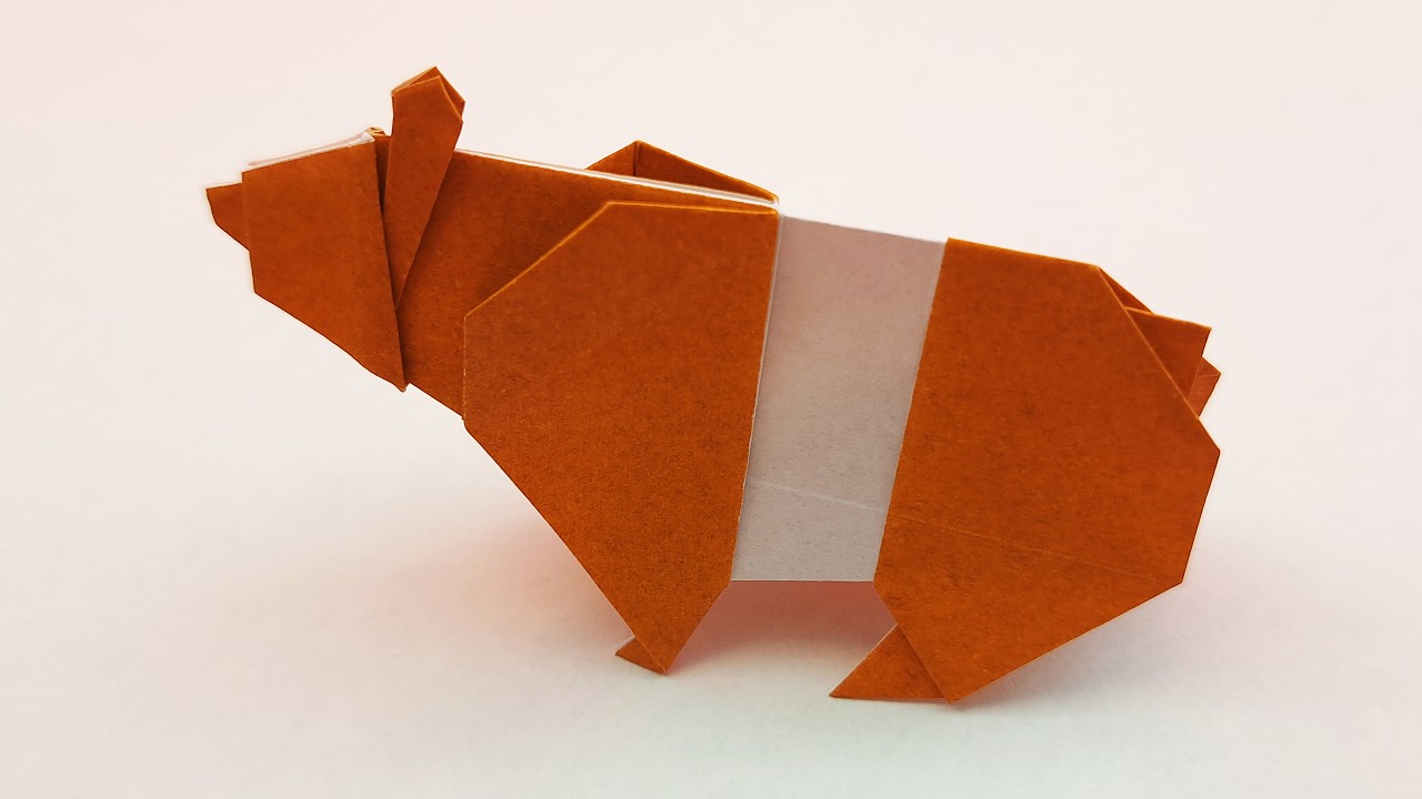 Origami Paper Bear🐻 | How to Make Paper Cute Bear | 摺紙熊
