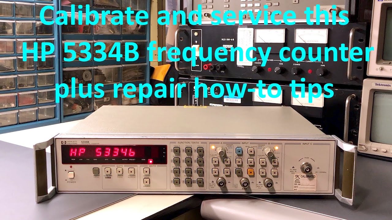 Teardown, Service, And Calibrate This HP 5334B Frequency Counter With OCXO Option
