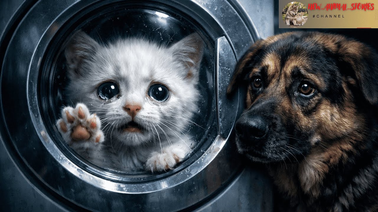The Kitten Was Trapped — Only a Dog Could Help