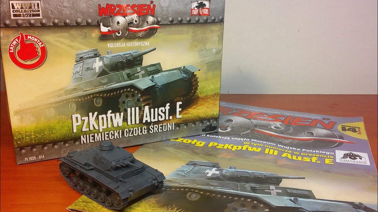 PzKpfw III Ausf. E Niemiecki Czołg Średni - Wrzesień 1939 unboxing / recenzja numeru 14