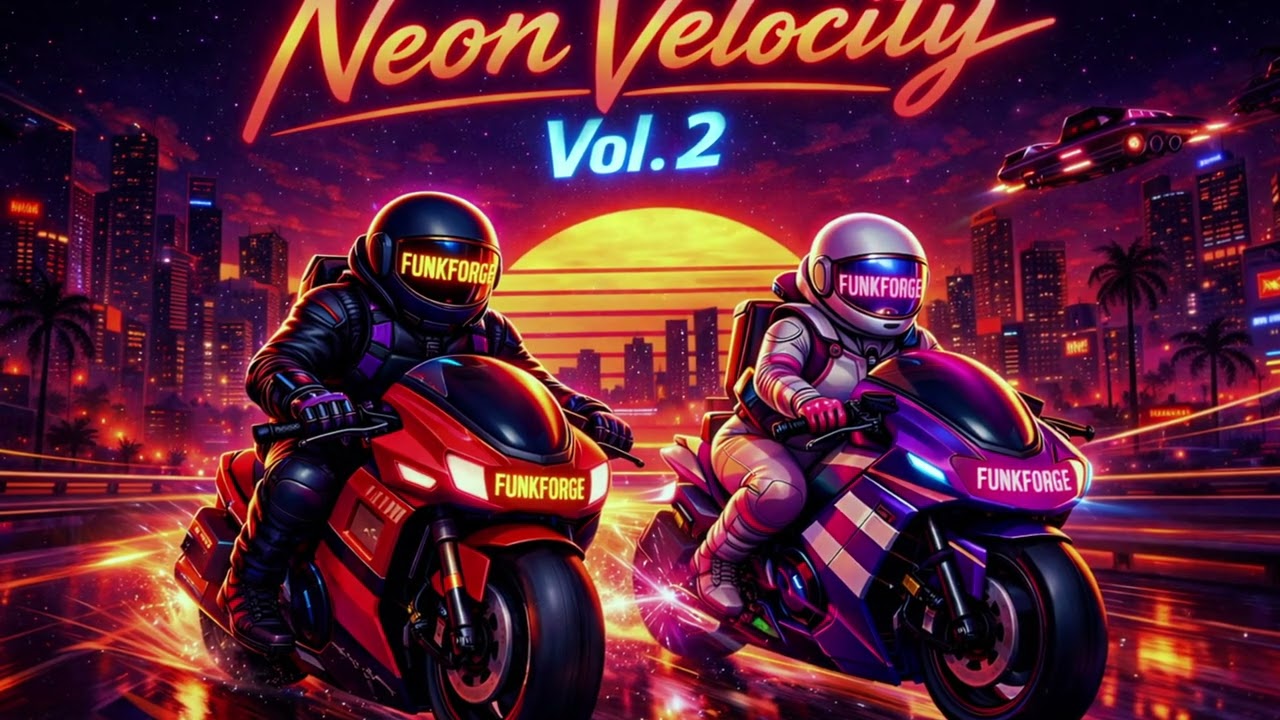 Upbeat 80s Synthwave Drive Mix | FunkForge Radio