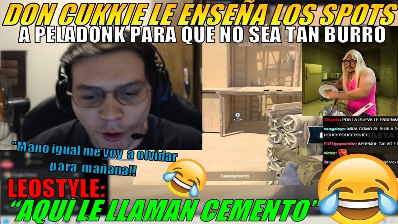 🤣DonCUKKIE le ENSEÑA a MATTHEW(PELADONK) los SPOTS de CS 2 | 