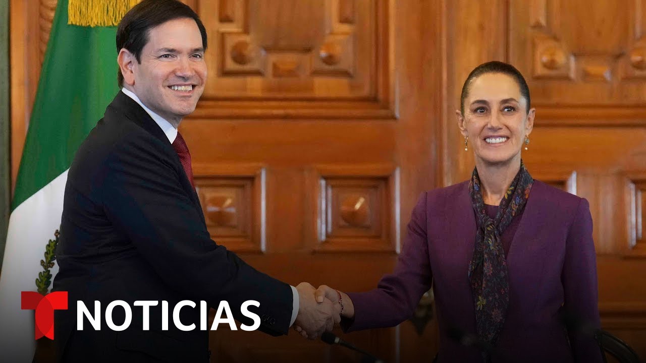 Marco Rubio se reúne con la presidenta de México para hablar de cooperación