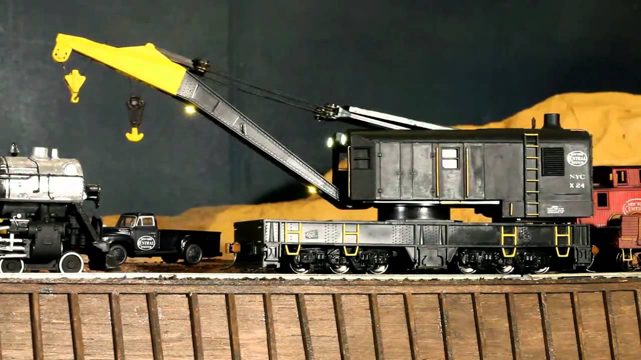 Animated HO DCC Steam Crane