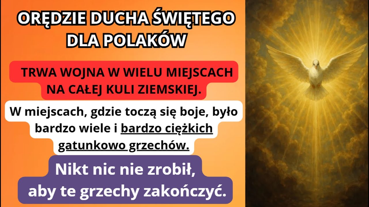 ŻYWY PŁOMIEŃ - ORĘDZIE DUCHA ŚWIĘTEGO DLA POLAKÓW 🕊️