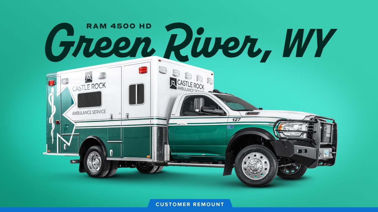 They saved $$$ with a NO PAINT ambulance remount!