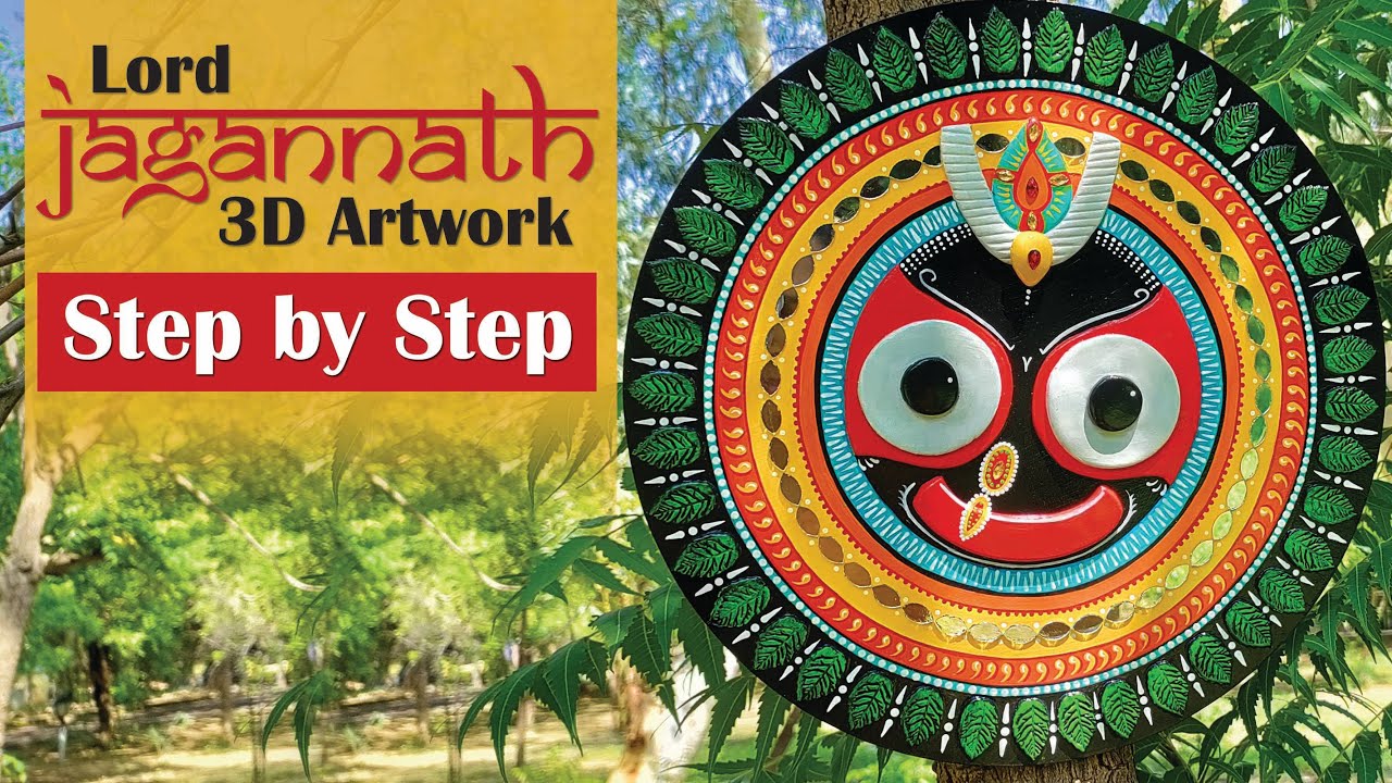 Tried Lord JAGANNATH 3D Painting for the first time