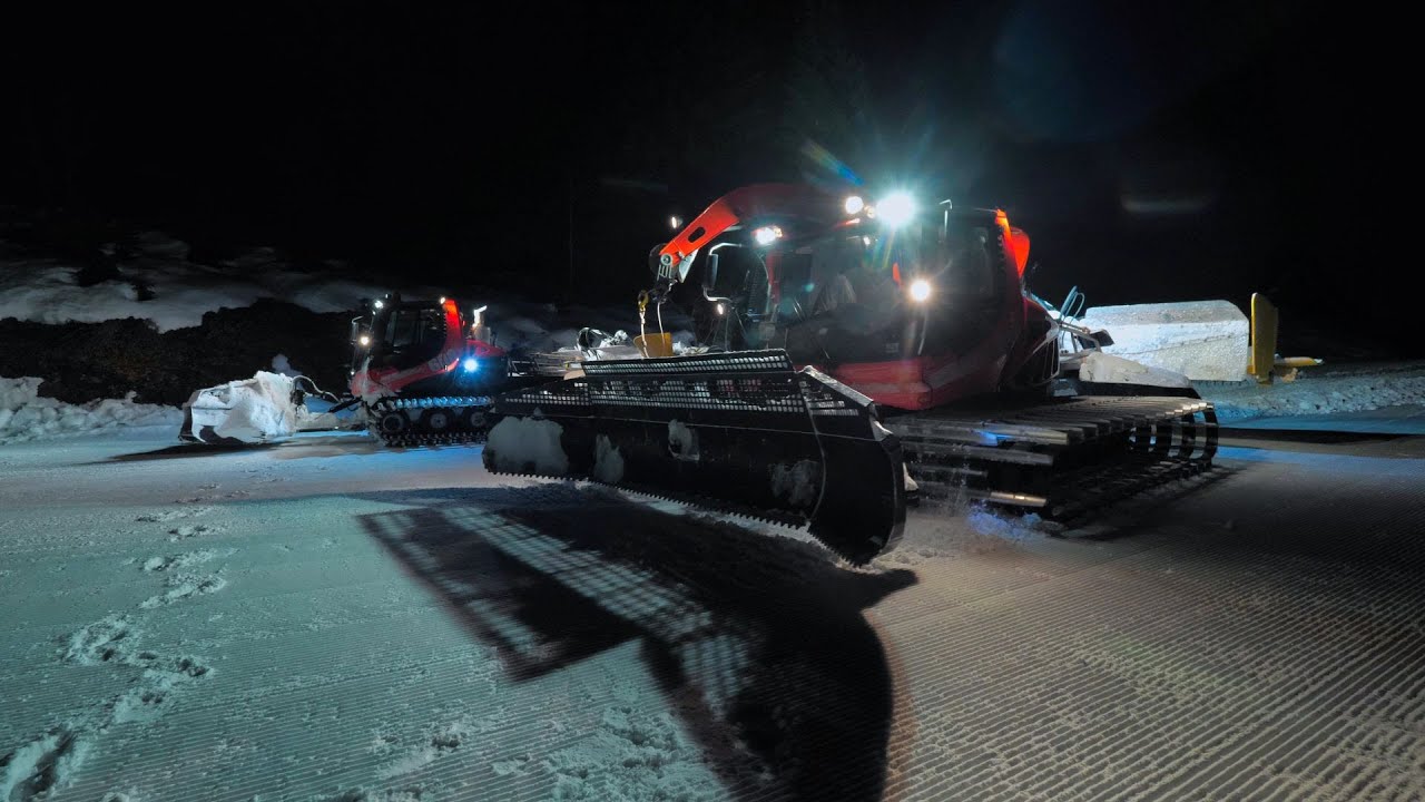 ❄️ 3 Pisten Bully au damage de la Giettaz ❄️#levelred