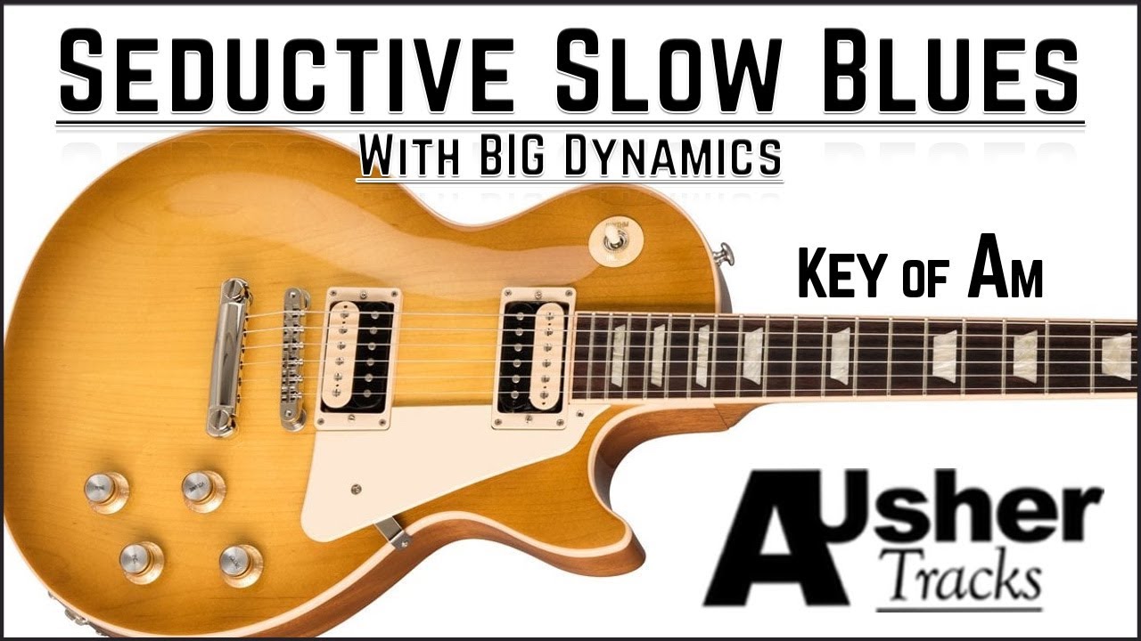 Slow Blues in A minor with Big Dynamics | Guitar Backing Track