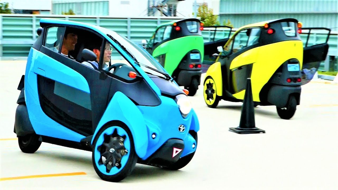 『i-ROAD』公道で試乗 | 三輪小型電動車 | 二輪に近いバンクする操縦感覚 | トヨタレンタリース愛知