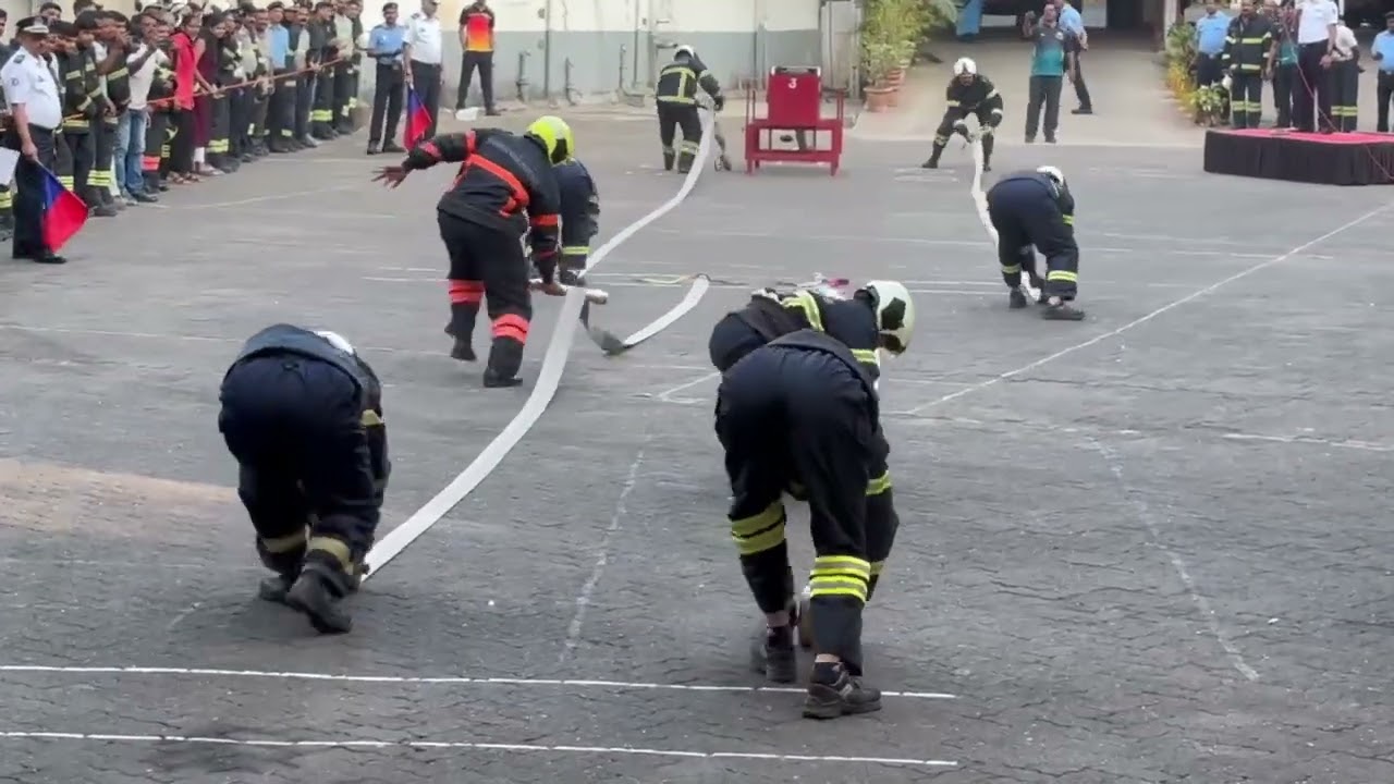 Mumbai Fire Brigade Fire Women crew,Portable pump Drill practice 2026🔥