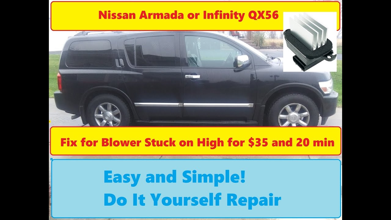Mastering Car Comfort: Step-by-Step Blower Resistor Replacement for Infinity QX56 and Nissan Armada