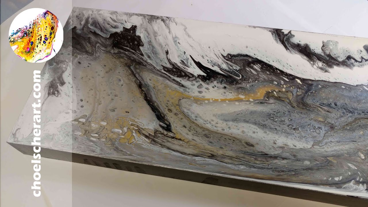 🐚Acrylic Pour Demonstration Tutorial Fluid Art How to - Oyster (SOLD)