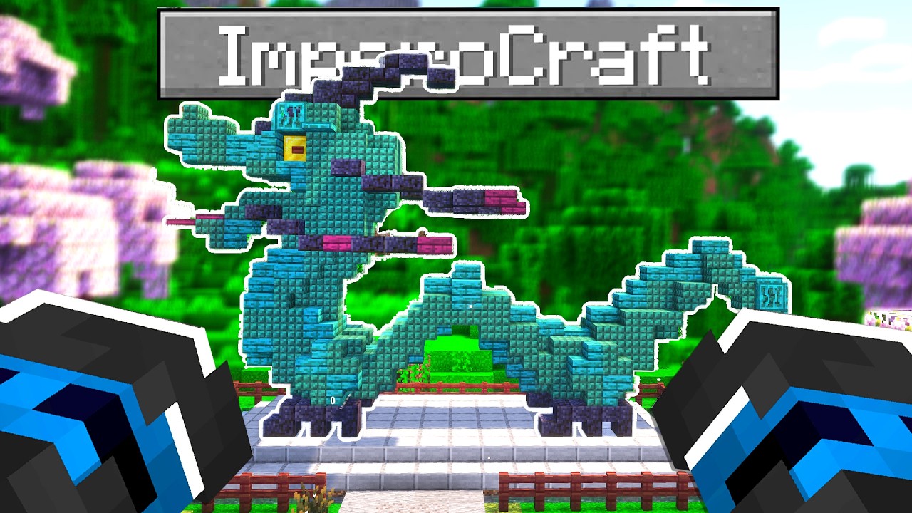 HO COSTRUITO LA STATUA DI UN DRAGO NEL MIO MONDO - ImperoCraft Ep. 249