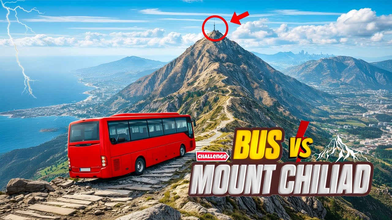 Climbing Mount Chiliad with a BUS 😱 | GTA 5 IMPOSSIBLE CHALLENGE