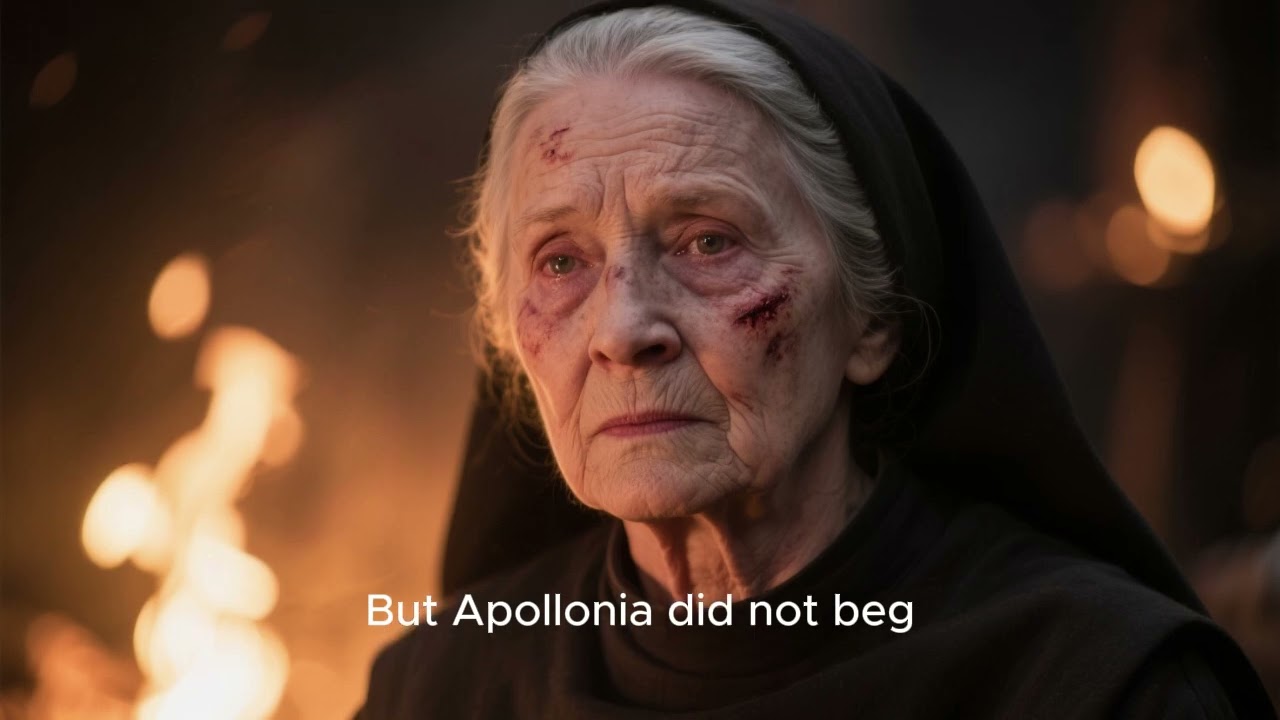 Saint Apollonia: The Woman Who Chose Fire Over Fear | A Story of Unbreakable Faith #SaintApollonia
