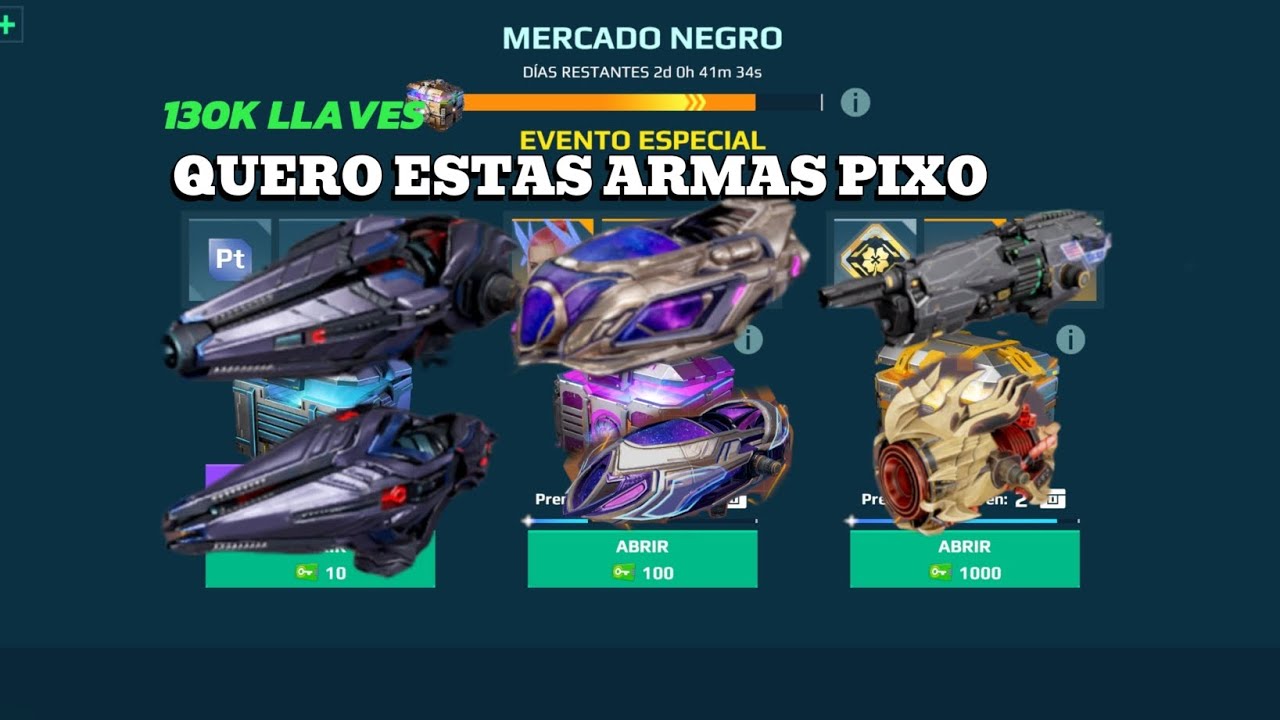 130k llaves abrimos -WAR ROBOTS