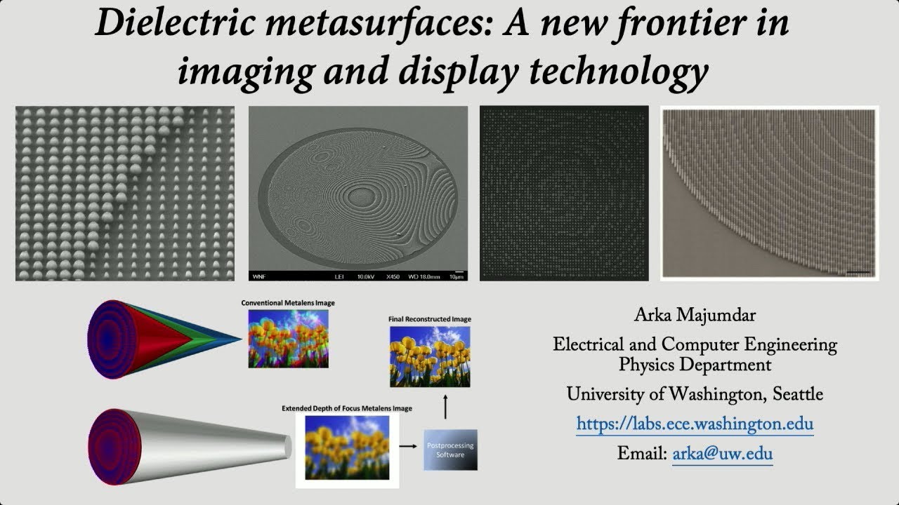 UWECE Research Colloquium: May 7, 2019 - Arka Majumdar, University of Washington