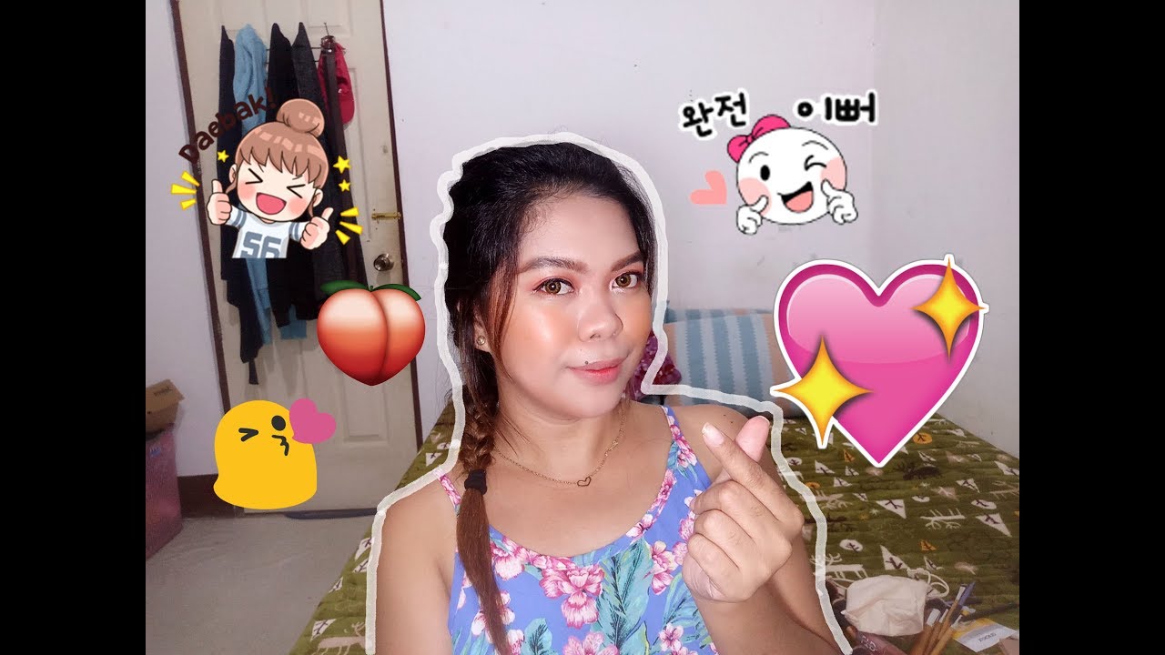 KOREAN MAKE UP LOOK TUTORIAL (PEACHY LOOK)