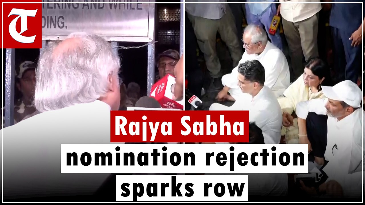 Congress Delegation Arrives at EC Office After Nomination Rejection Controversy
