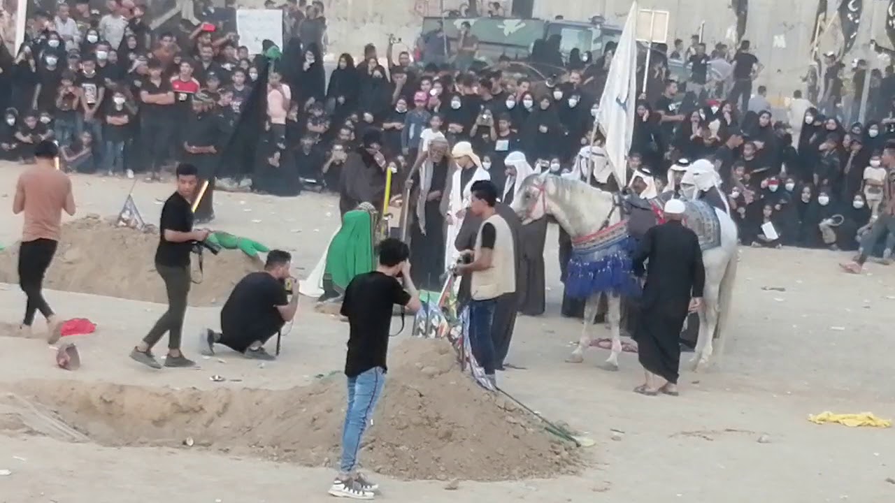 تشابيه دفن الاجساد الطاهره موكب اصحاب الكساء  اهالي الديوانيه 13 محرم