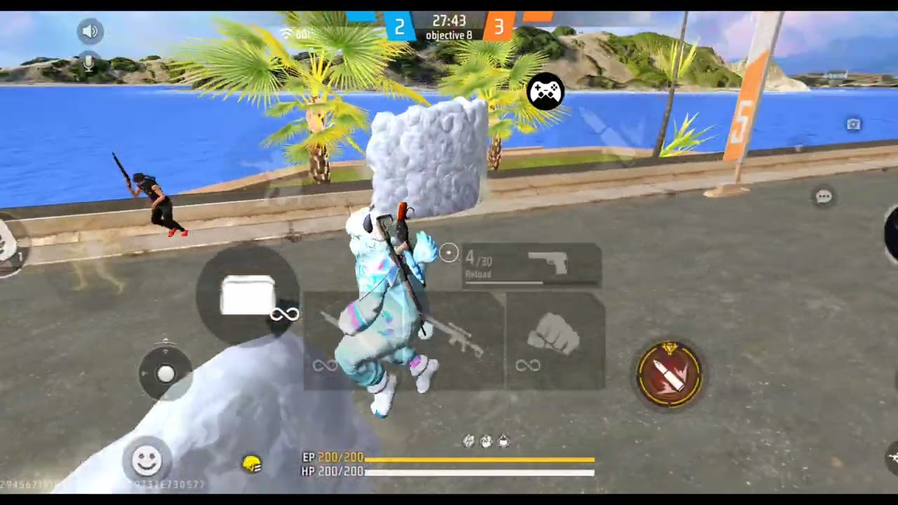 Craftlanf full gameplay#free fire#pocof7 #four finger handcam☠️