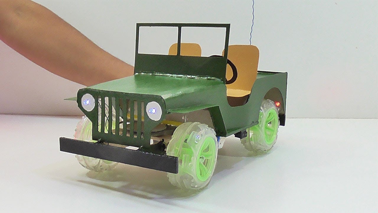 Cómo Hacer Un Jeep a Radio Control (muy fácil de hacer)