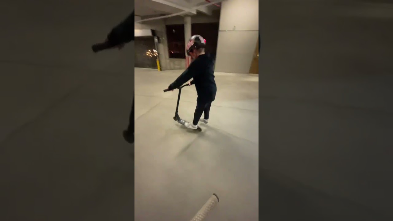 Parking garage scootering ￼