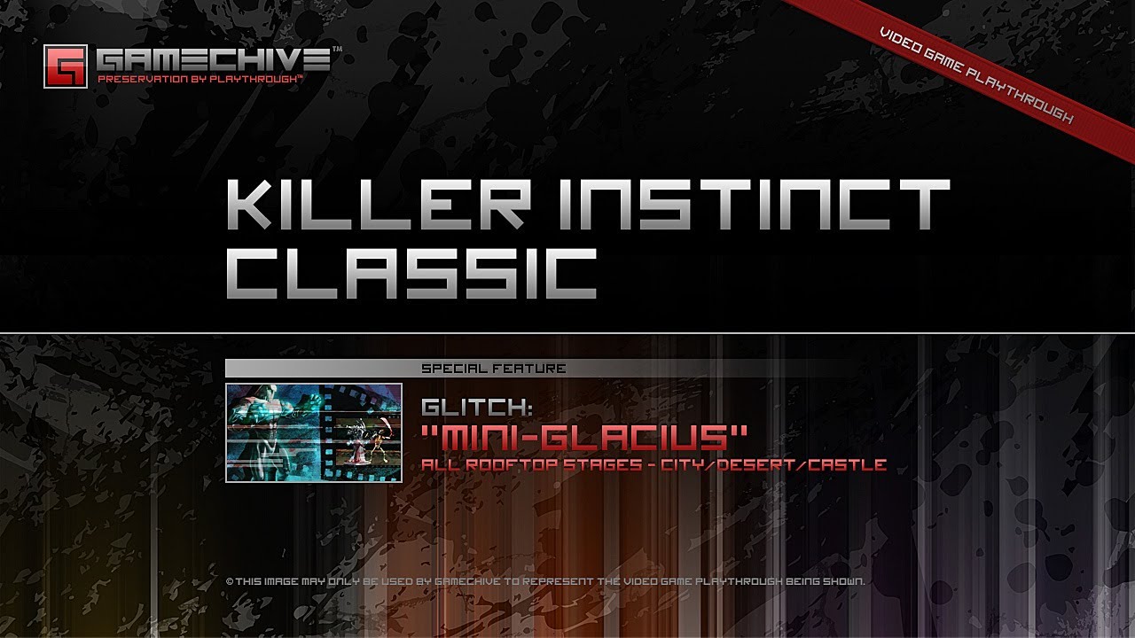 Killer Instinct Classic (XB1) Gamechive (Glitches, Pt. 6/9: Mini-Glacius, All Rooftop Stages) [v1.4]