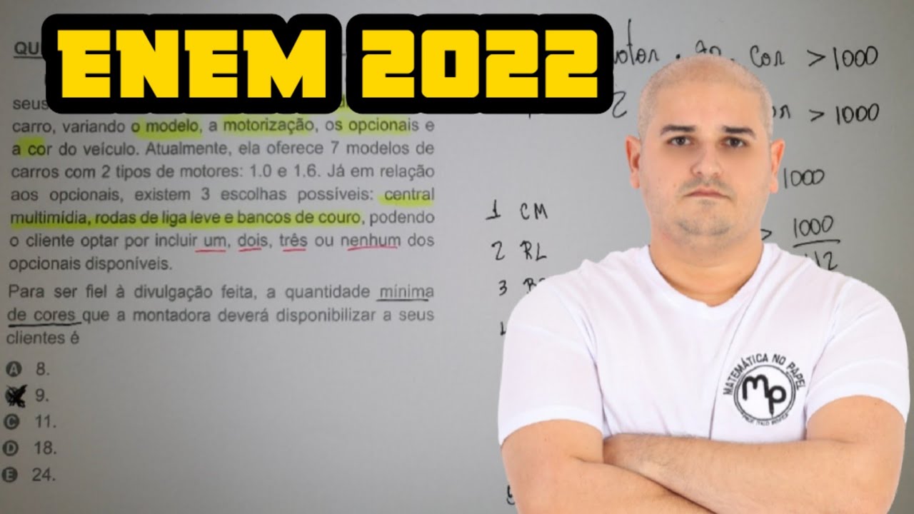 ENEM 2022 - Uma montadora de automóveis divulgou que oferta a seus clientes mais de 1 000