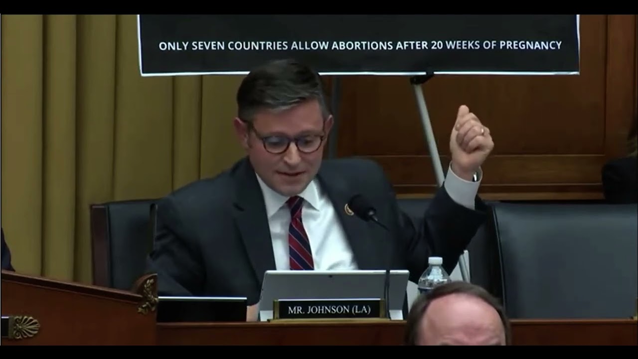 Vice Chair Mike Johnson to Abortion Advocate: 