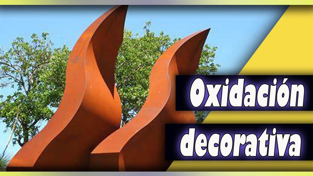 ✴️ Cómo hacer EFECTO ÓXIDO en hierro de modo  RÁPIDO Y ECONÓMICO. (Imitación acero corten).