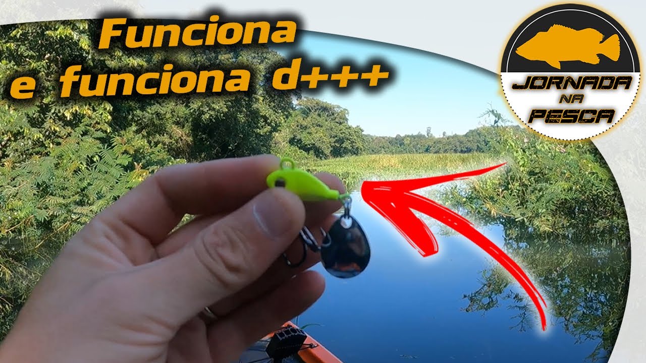Essa isca virou a ONDA DO MOMENTO. Pescaria de Tucunarés - Spinner Jig, Spin Tail, Jig Spinner