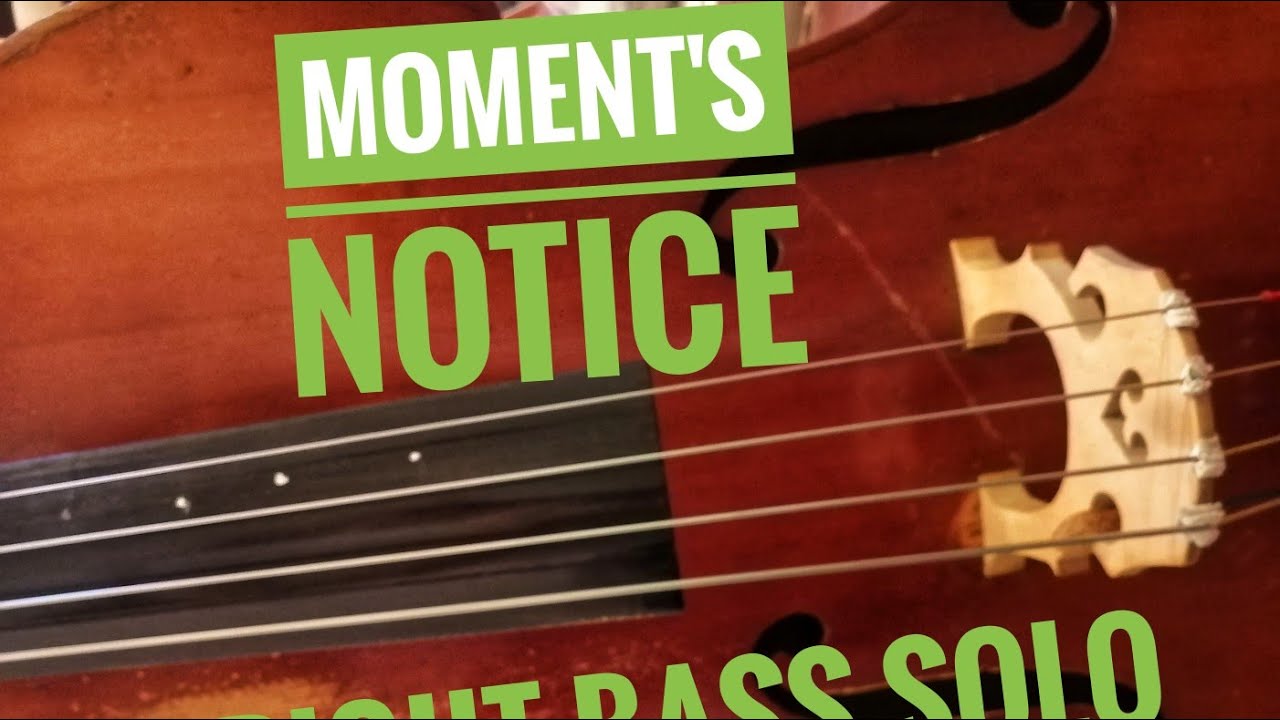 Upright bass solo & theme 
