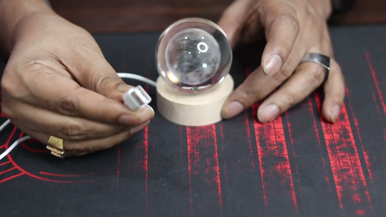 3D Galaxy Crystal Ball Night Lamp - USB Table LED Light for Home Office Decoration and Birthday Gift
