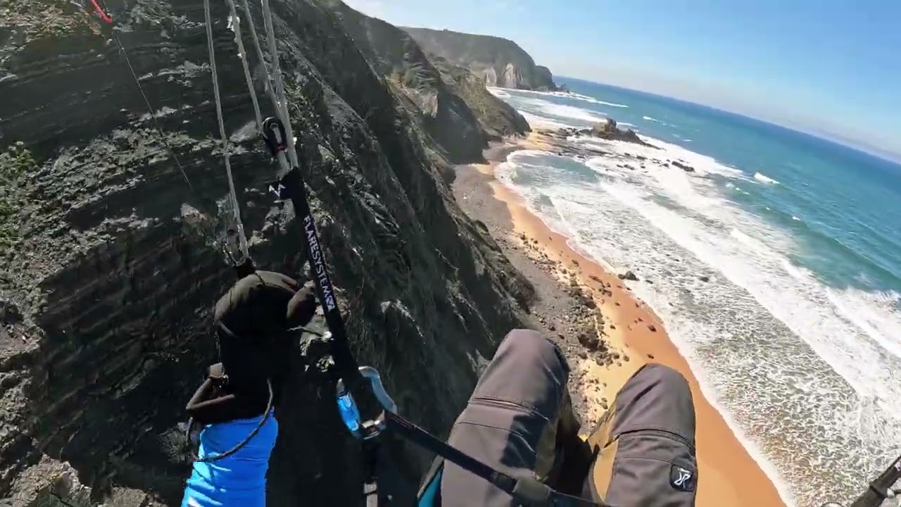 Scraping along the cliff to gain altitude and enter  a better lift zone
