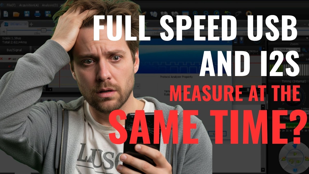 How to measure full speed USB and I2S at the same time on LAP-F1