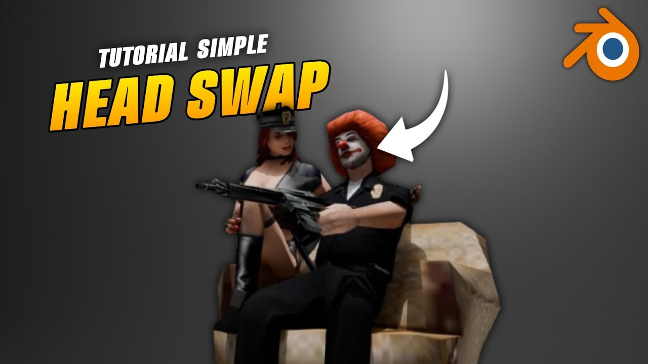 TUTORIAL HEAD SWAP 3D BLENDER ..!! SIMPLE & MUDAH DIPAHAMI | GTA SAMP INDONESIA