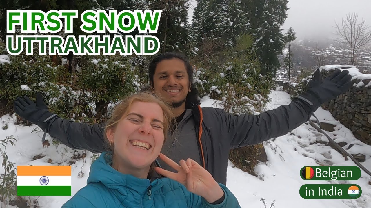 BELGIAN Experience Her FIRST SNOW In INDIA | 2024  🇮🇳  🇧🇪