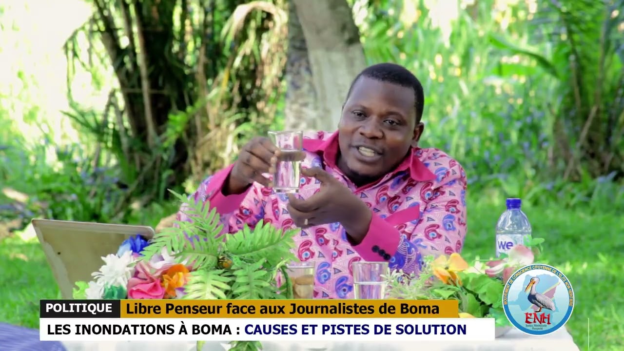 Inondations à Boma : causes et pistes de solutions. Le Libre Penseur, Ignace Nzau expose la matière.