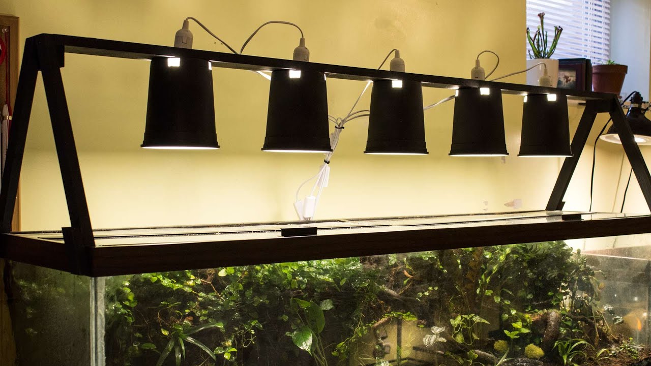 DIY Standing Light Fixture (Vivarium, Terrarium, Aquarium, etc.) for $30