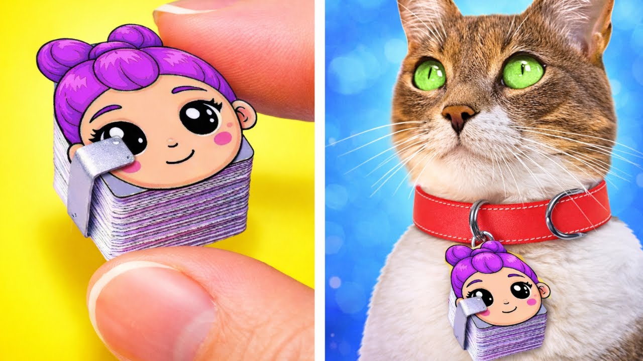 Я спас крошечного бездомного котёнка! 🐱 DIY ошейник и уход