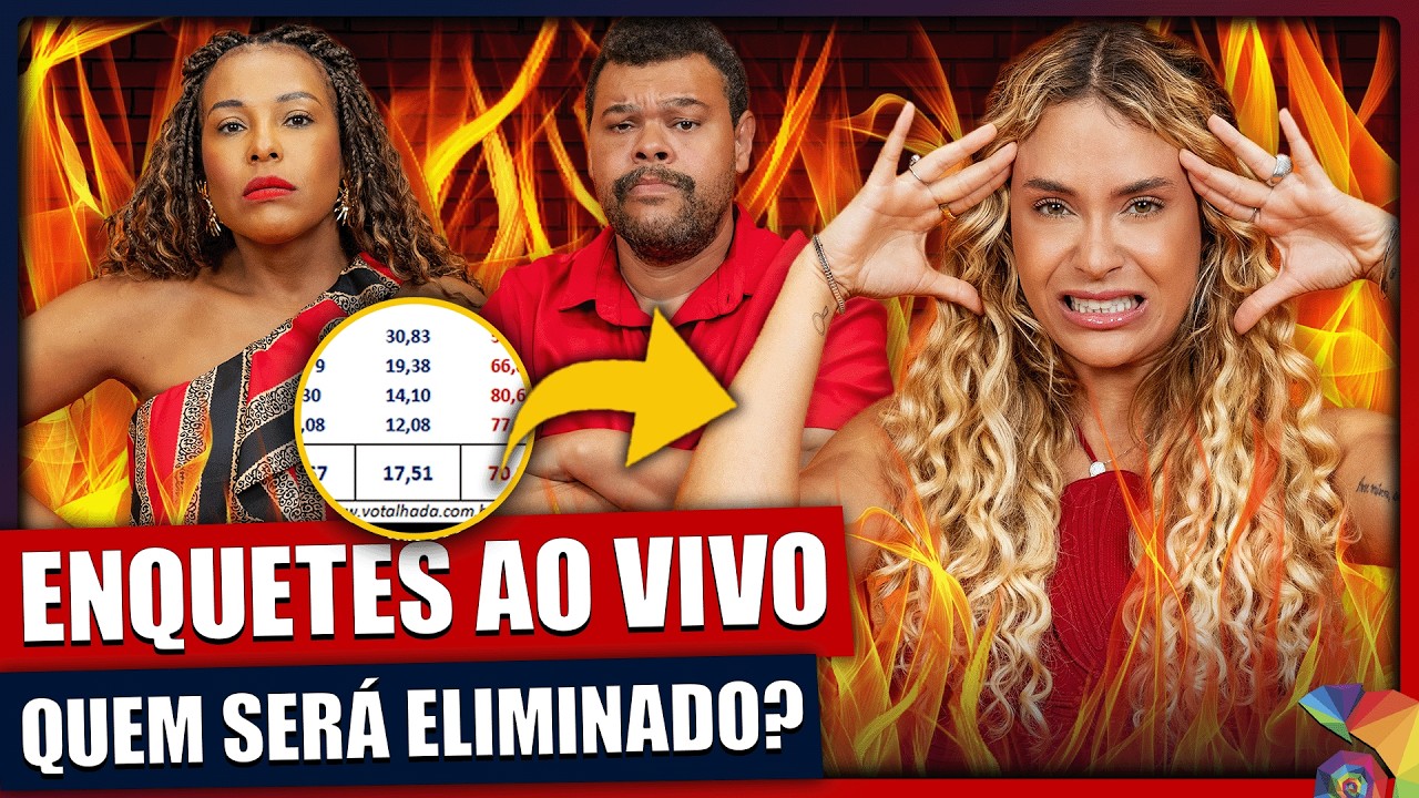 🚨 PLANTÃO BBB26 AO VIVO: Enquetes atualizadas do Paredão – Quem sai hoje?