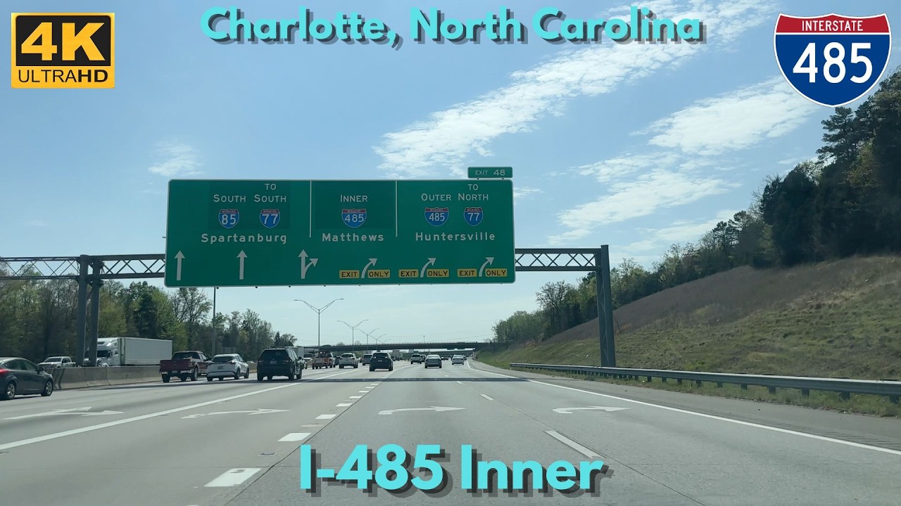 I-485 Inner - Charlotte, NC [4K POV Drive] ALL EXITS