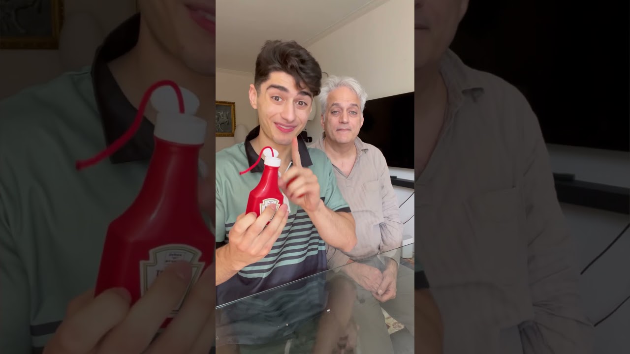 Урок по волшебному трюку с кетчупом 😱😂