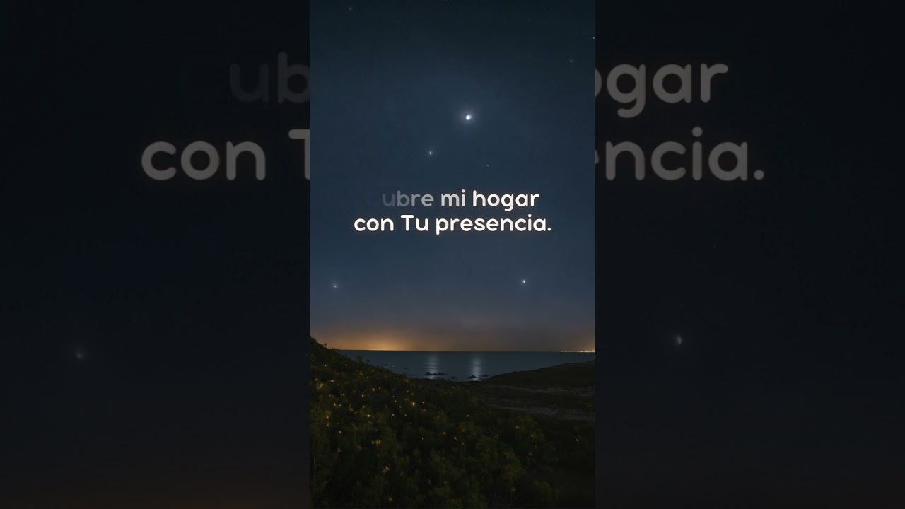 Hoy duermo en paz, porque Dios cuida de mí. 